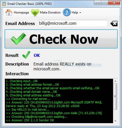 Email Checker Basic Скриншот 1