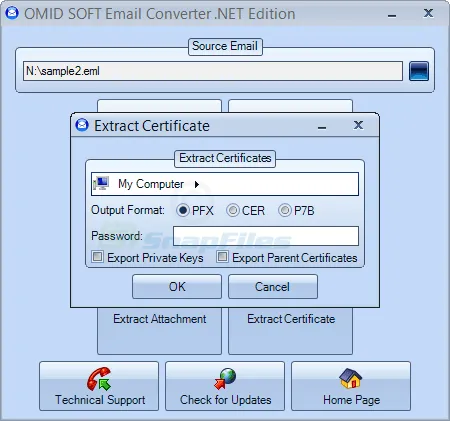 OmidSoft Email Converter Скриншот 2