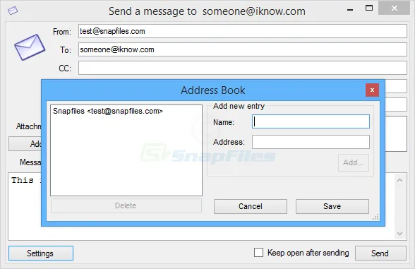 SMTP Mail Sender Скриншот 2