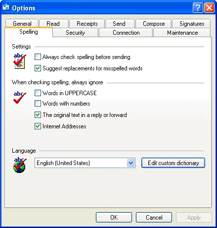 Spell Checker For OE Скриншот 2