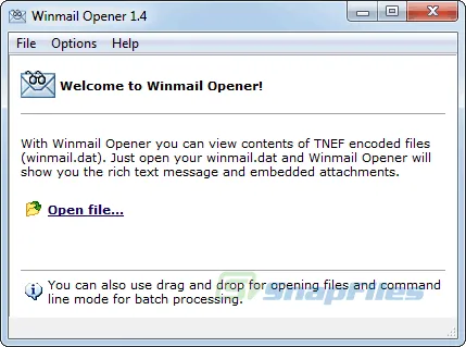 Winmail Opener Скриншот 1