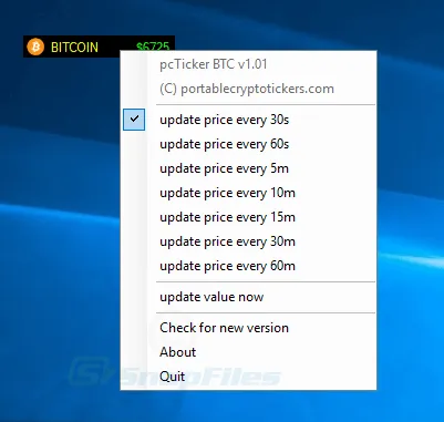 BITCOIN ticker Скриншот 2