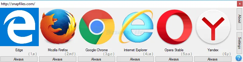 BrowserSelect Скриншот 1