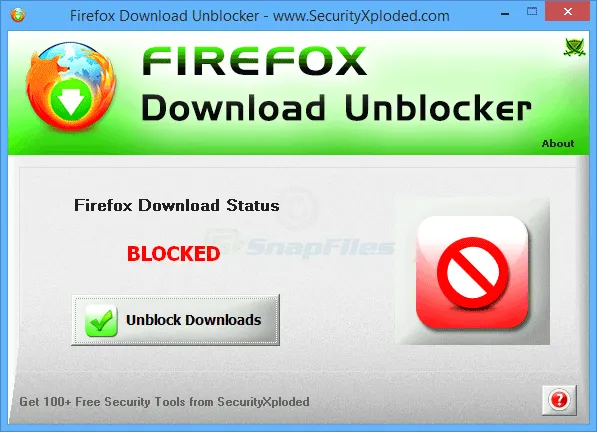 Firefox Download Unblocker Скриншот 1