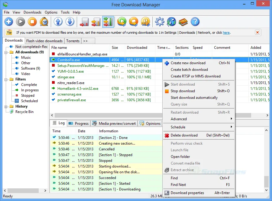 Free Download Manager Скриншот 1