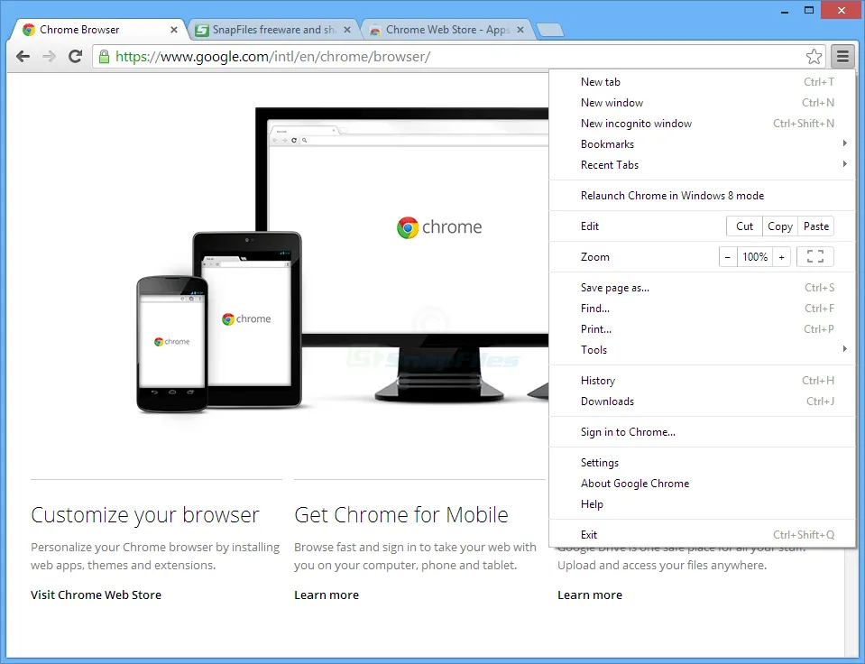 Google Chrome Скриншот 1