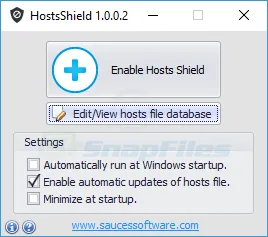 HostsShield Скриншот 1