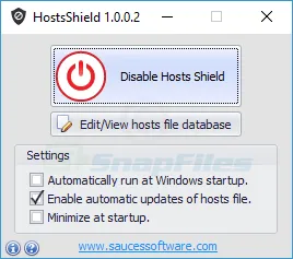 HostsShield Скриншот 2