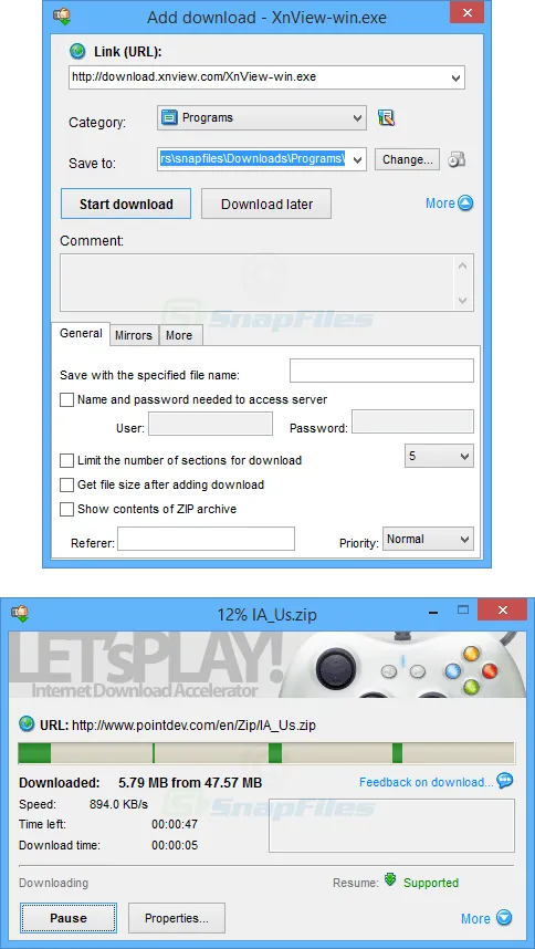 Internet Download Accelerator Free Скриншот 2