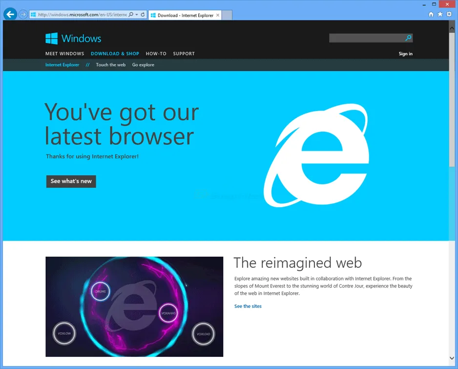 Internet Explorer 11 (Win7) Скриншот 1