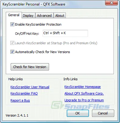 KeyScrambler Personal Скриншот 2