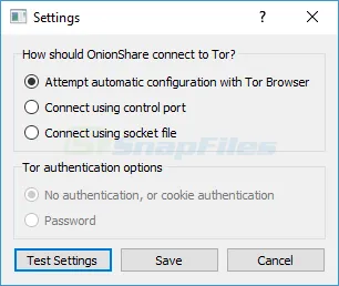 OnionShare Скриншот 2