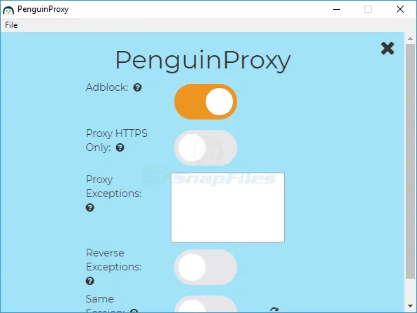 PenguinProxy Скриншот 2