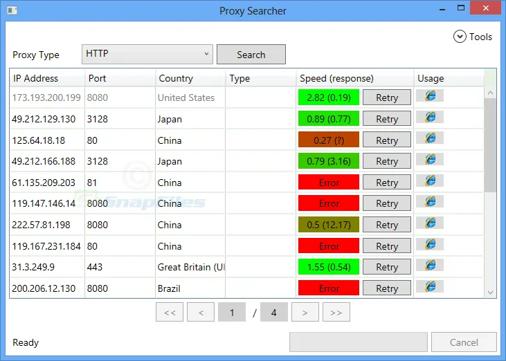Burds Proxy Searcher Скриншот 1