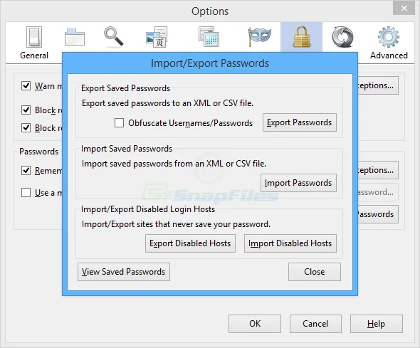 Firefox Password Exporter Скриншот 1