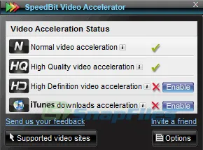 SPEEDbit Video Accelerator Скриншот 1