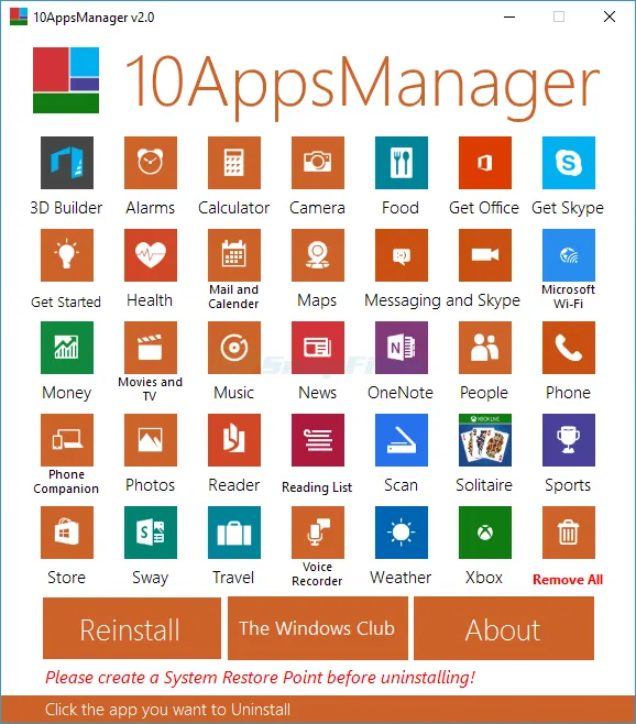 10AppsManager Скриншот 1