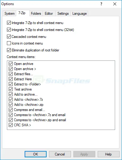 7-Zip Скриншот 2