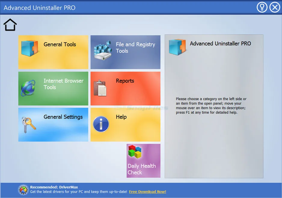 Advanced Uninstaller PRO Скриншот 1