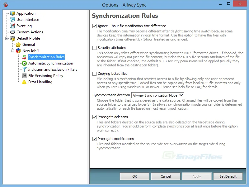 Allway Sync Скриншот 2