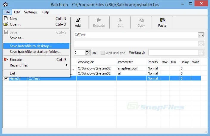 Batchrun Скриншот 2
