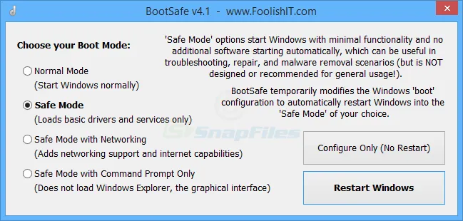 BootSafe Скриншот 1