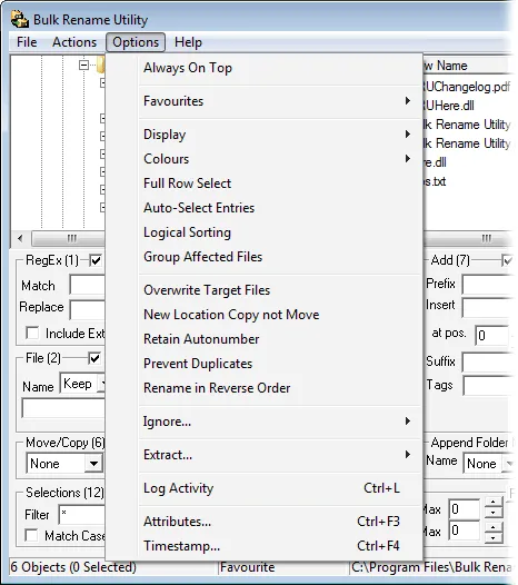 Bulk Rename Utility Скриншот 2