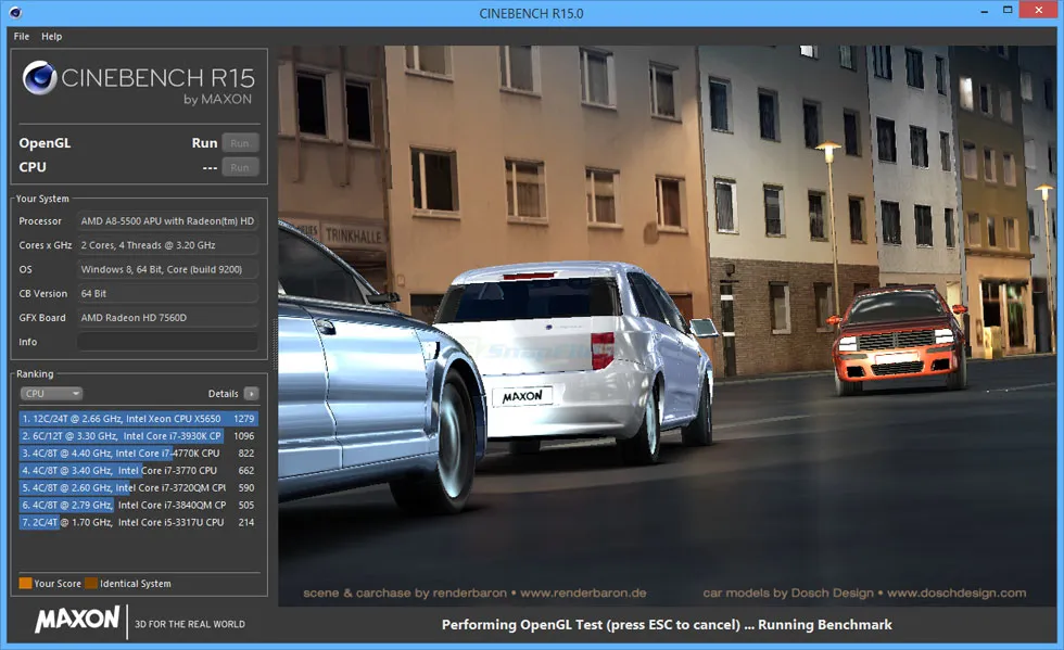 MAXON CINEBENCH Скриншот 1