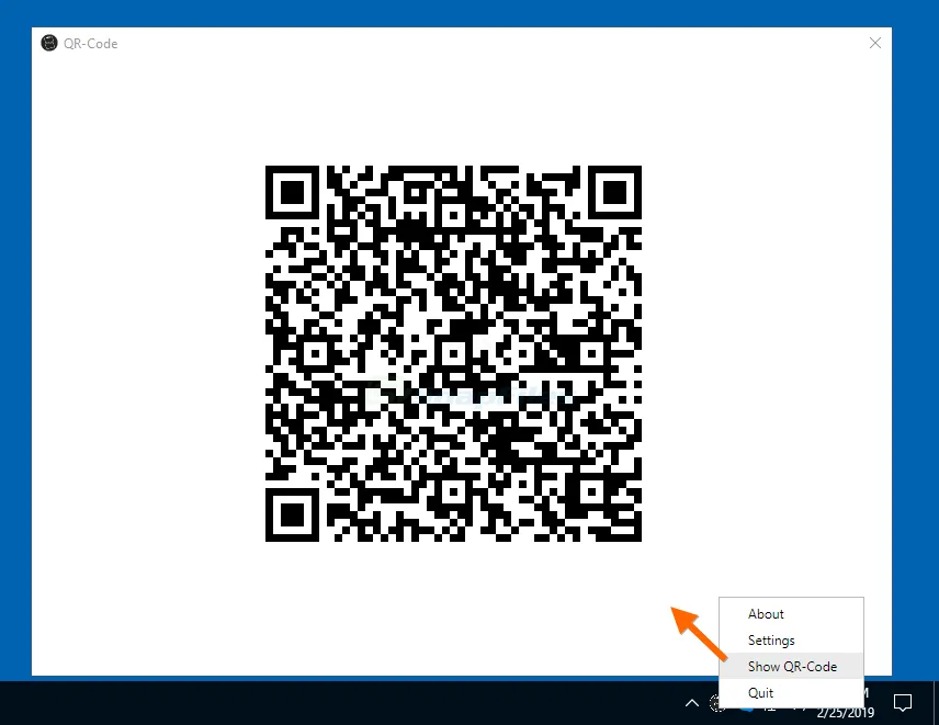 Clipboard to QR-Code Скриншот 2