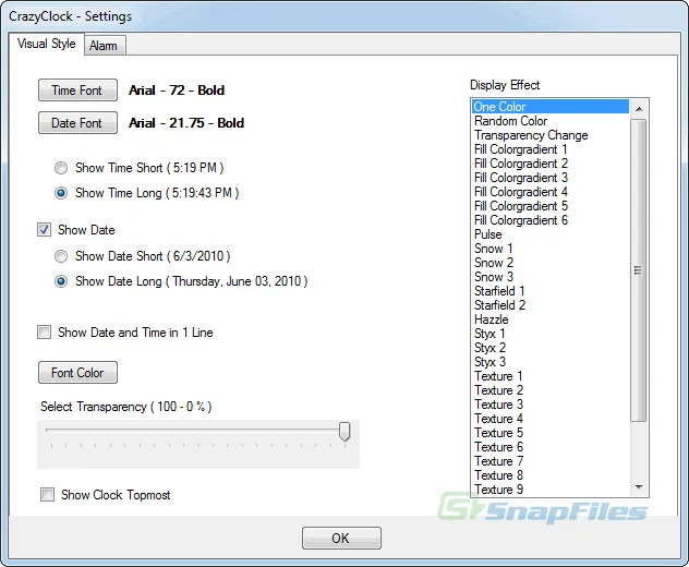 CrazyClock Скриншот 2