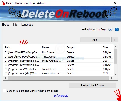 Delete.On.Reboot Скриншот 1