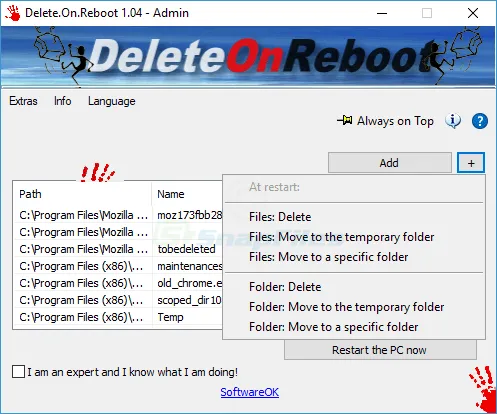 Delete.On.Reboot Скриншот 2