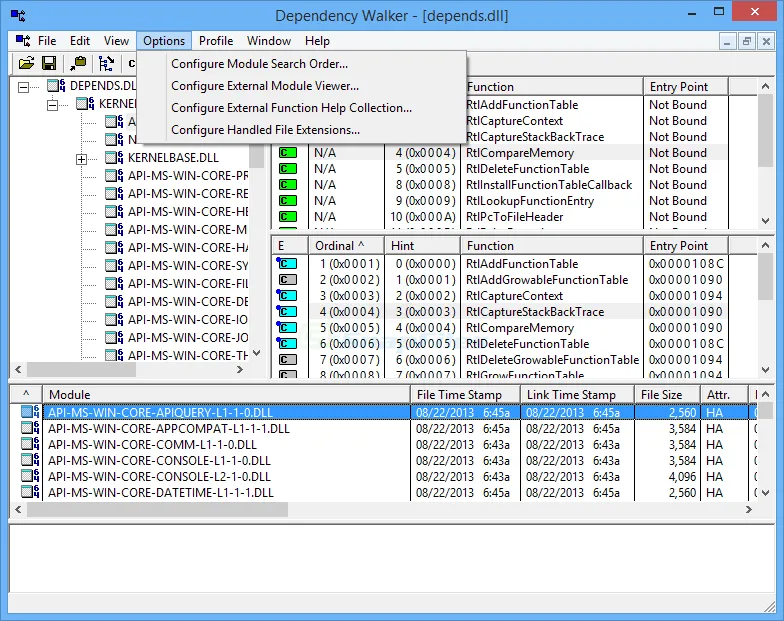 Dependency Walker Скриншот 2