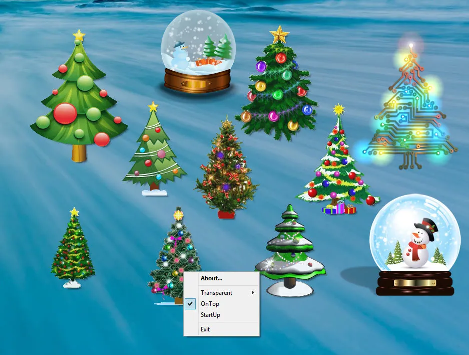 Desktop Christmas Trees Скриншот 1