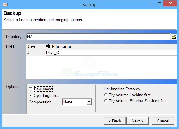 DriveImage XML (Private Edition) Скриншот 2