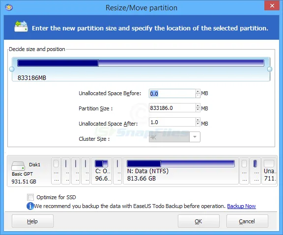 EaseUS Partition Master Скриншот 2