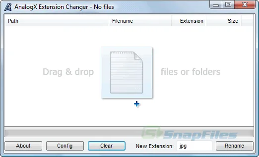 AnalogX Extension Changer Скриншот 1