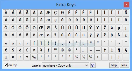 Extra Keys Скриншот 2