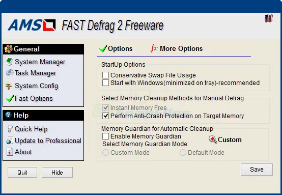 Fast Defrag Standard Скриншот 2