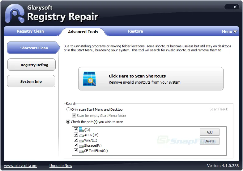 Glary Registry Repair Скриншот 2