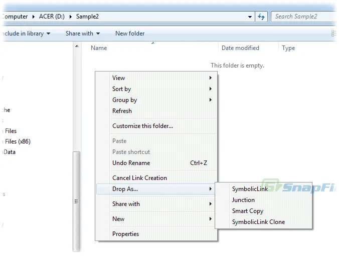 Hardlink Shell Extension Скриншот 2