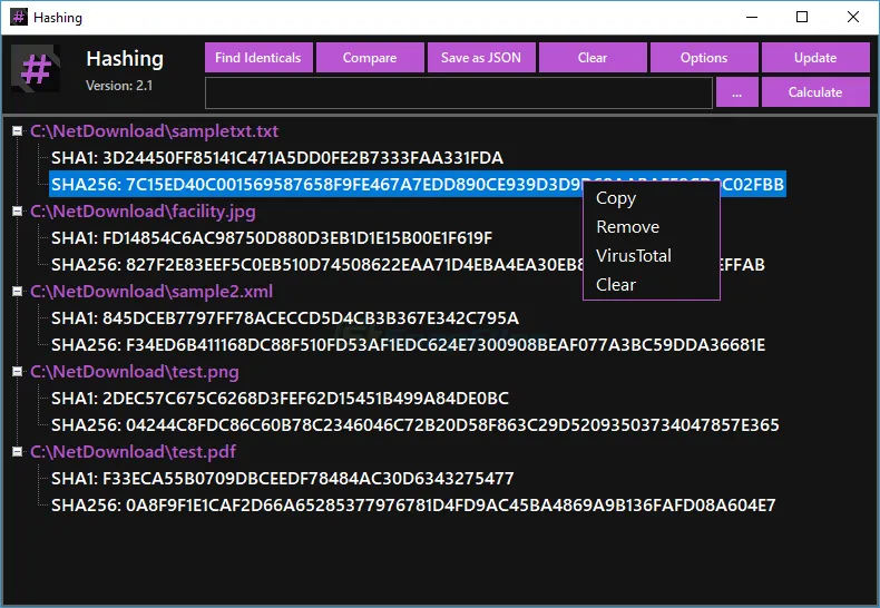 Hashing Скриншот 1