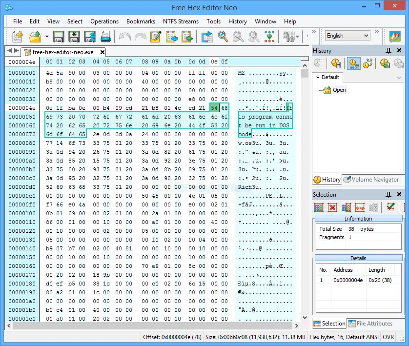 Free Hex Editor Neo Скриншот 1