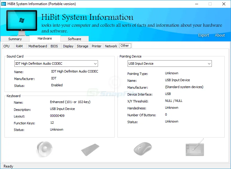 HiBit System Information Скриншот 2