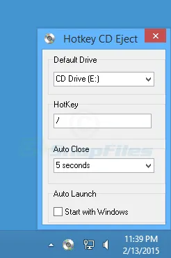 Hotkey CD Eject Скриншот 1