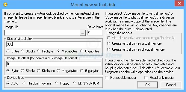 ImDisk Virtual Disk Driver Скриншот 2