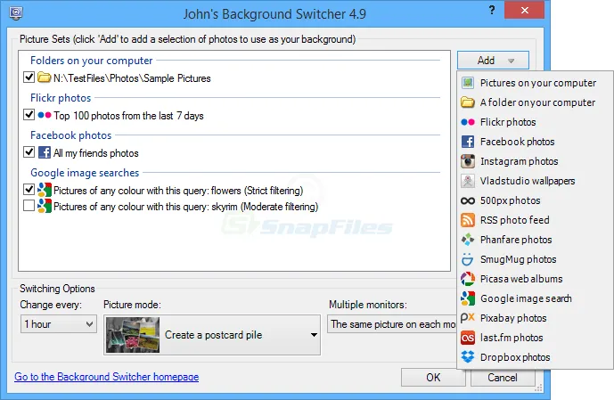 John`s Background Switcher Скриншот 1