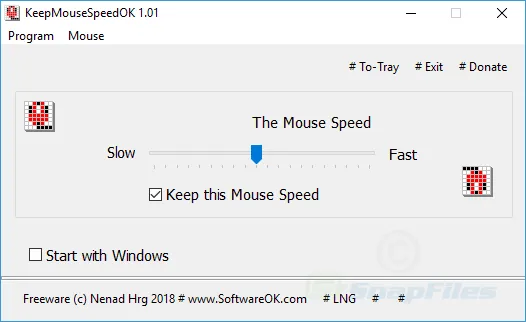 KeepMouseSpeedOK Скриншот 1