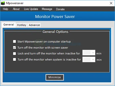 MpowerSaver Скриншот 1