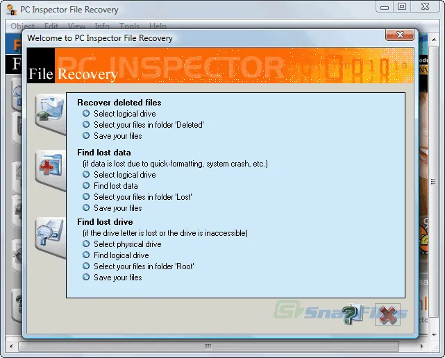 PC Inspector File Recovery Скриншот 2